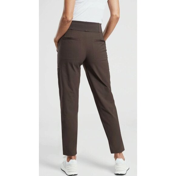 Athleta Wander Hybrid Pant Walnut Brown-sz 6 - Picture 2 of 15